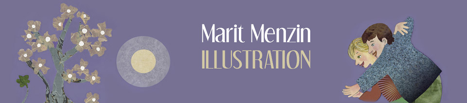 Collage Art, Children's Book Illustrator Liscensing - Marit Menzin Illustration